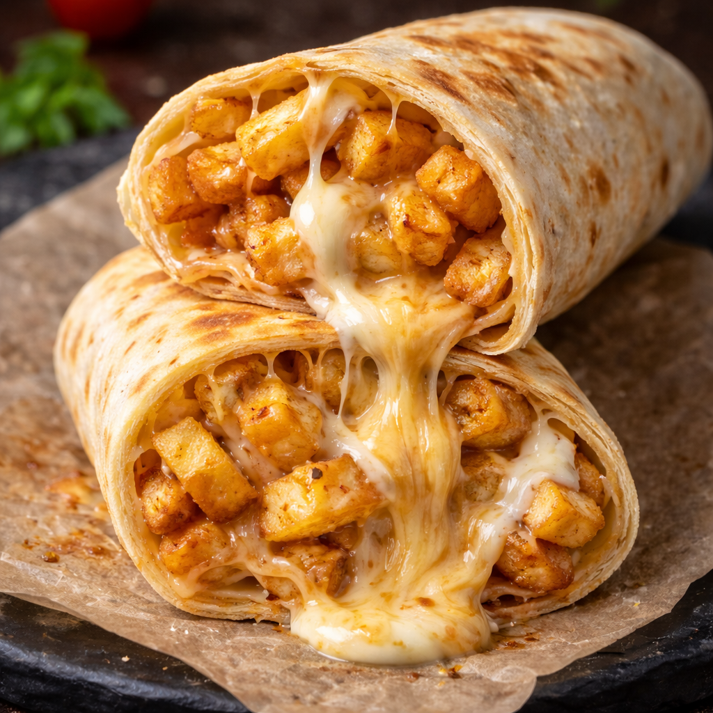 رول بطاطا مع جبنة